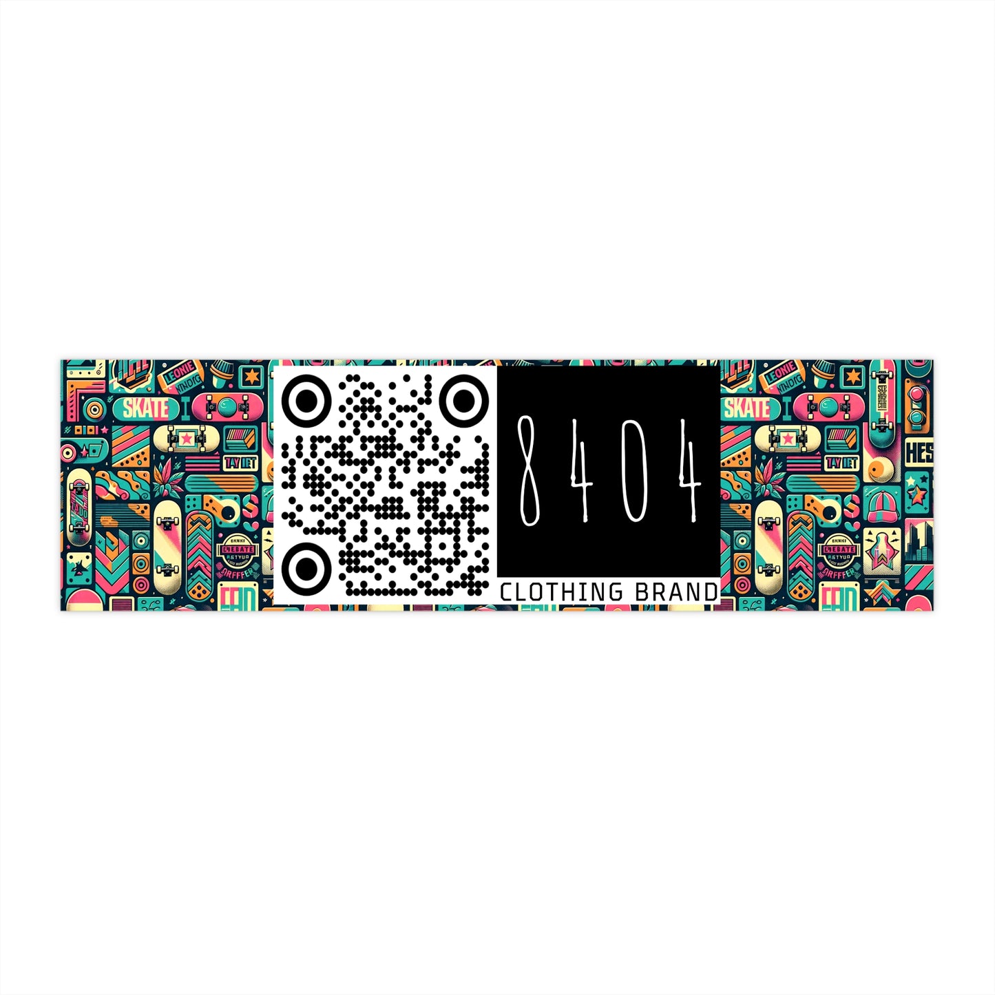 Skate Culture Revival Urban Retro Cool Bumper Sticker - 8404 Design-61