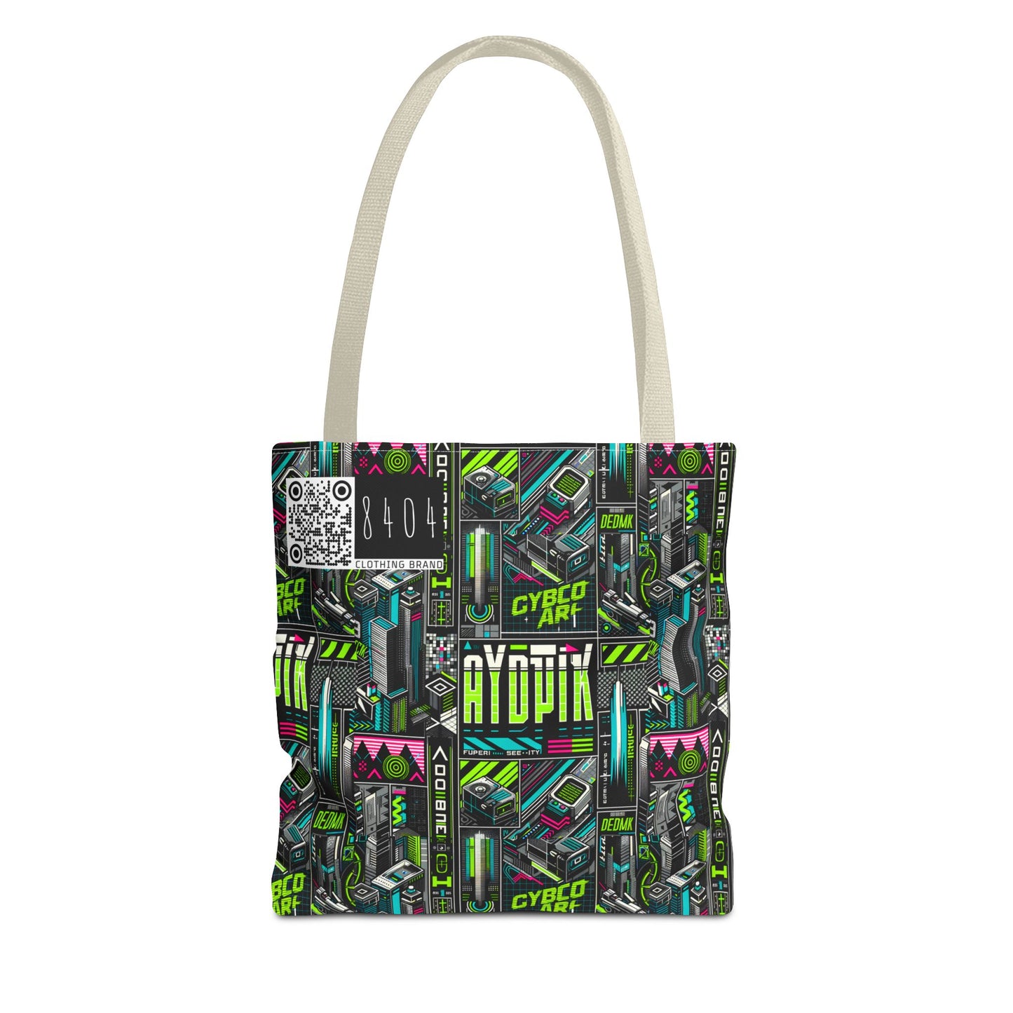 Tech-Forward Graphics Tech-Inspired Streetwear Tote Bag - 8404 Design-46