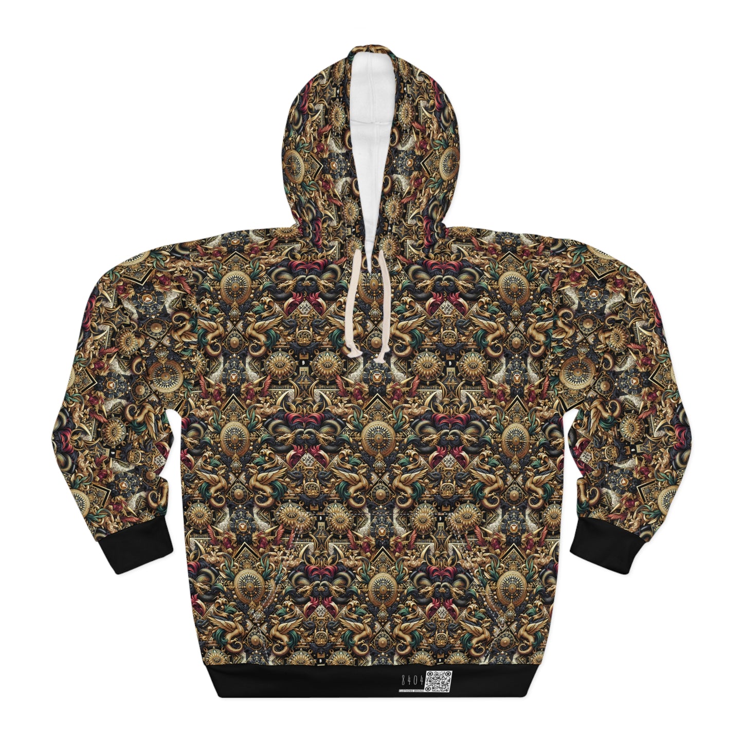 Digital Renaissance Luxurious Streetwear Inspired By Classical Art With a Modern Twist Pullover Hoodie - 8404 Design-76