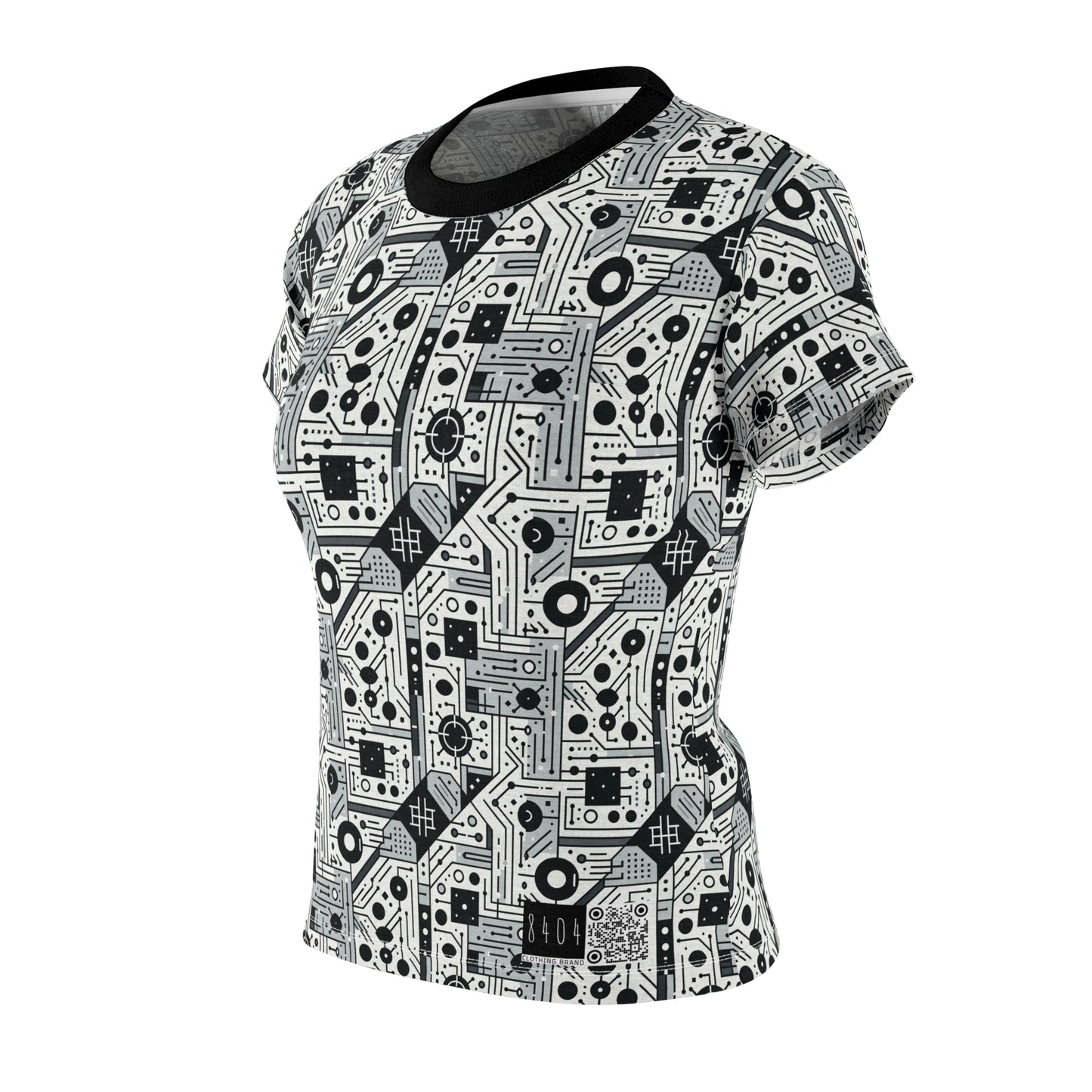 Digital Minimalism Minimalist Tech Women's Cut & Sew Tee - 8404 Design-48