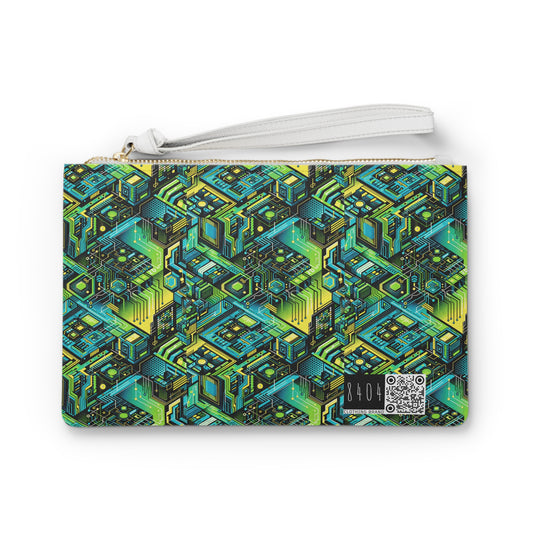 Tech-Infused Neon Tech-Forward Streetwear Clutch Bag - 8404 Design-38
