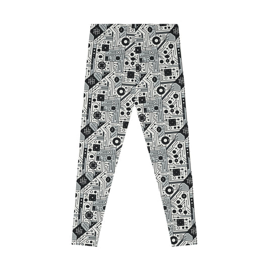 Digital Minimalism Minimalist Tech Stretch Leggings - 8404 Design-48