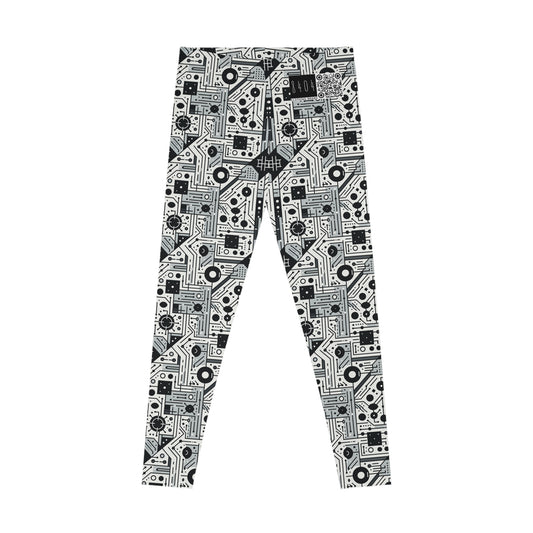 Digital Minimalism Minimalist Tech Stretch Leggings - 8404 Design-48