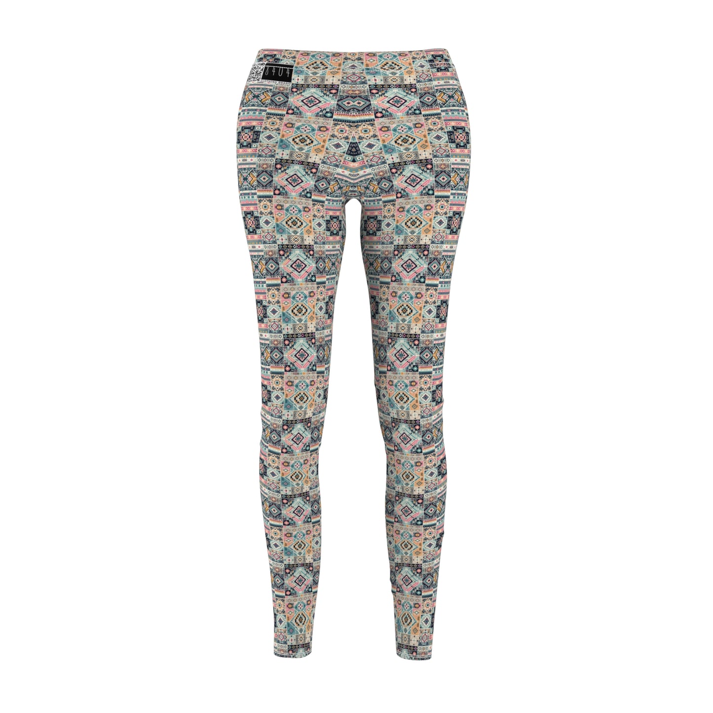 Digital Artisanal Fusion Digital Artisanal Women's Cut & Sew Casual Leggings - 8404 Design-55