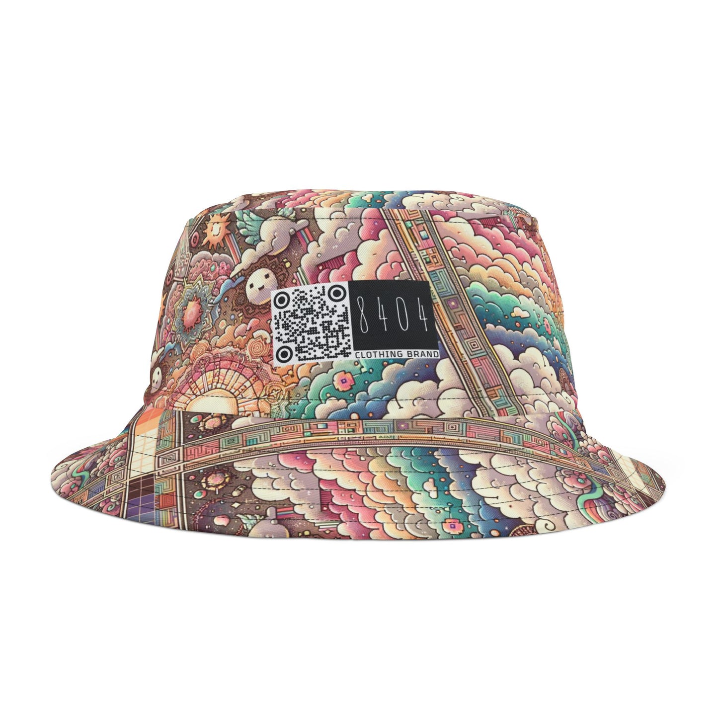 Digital Dreamland Whimsical and Nostalgic Streetwear With a Digital Twist Bucket Hat - 8404 Design-56