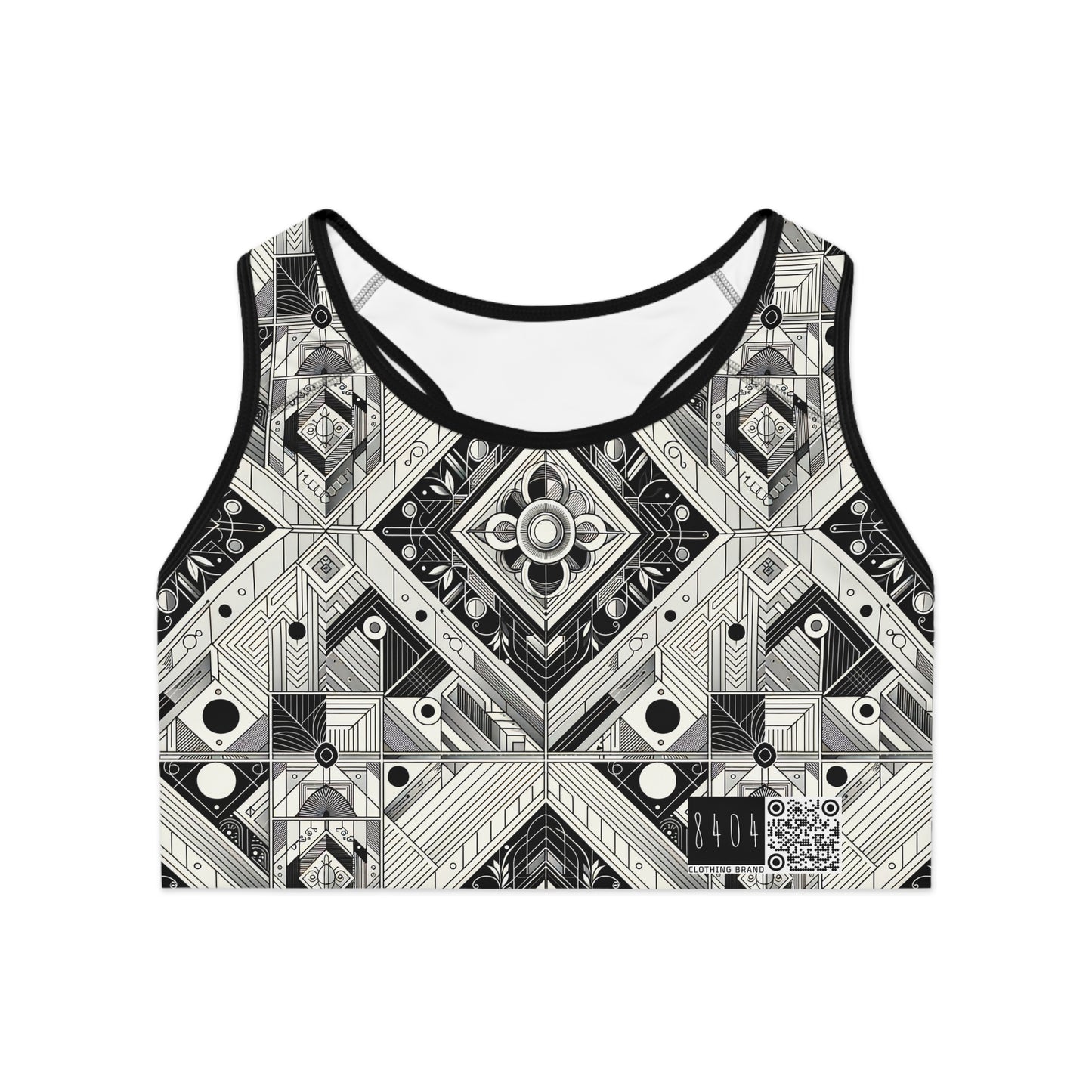 Tech Minimalism Minimalist Tech Sports Bra - 8404 Design-54