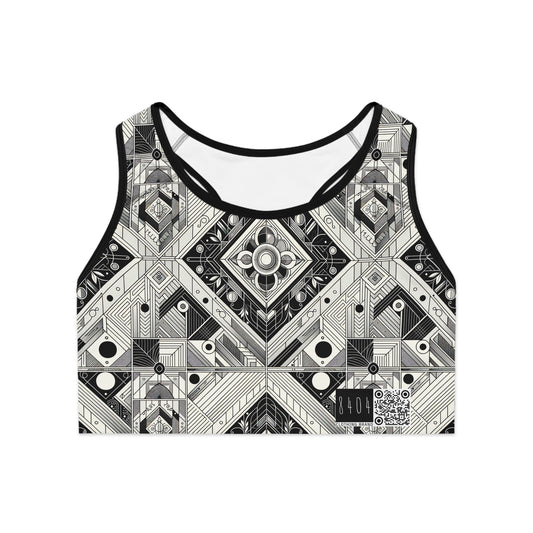 Tech Minimalism Minimalist Tech Sports Bra - 8404 Design-54