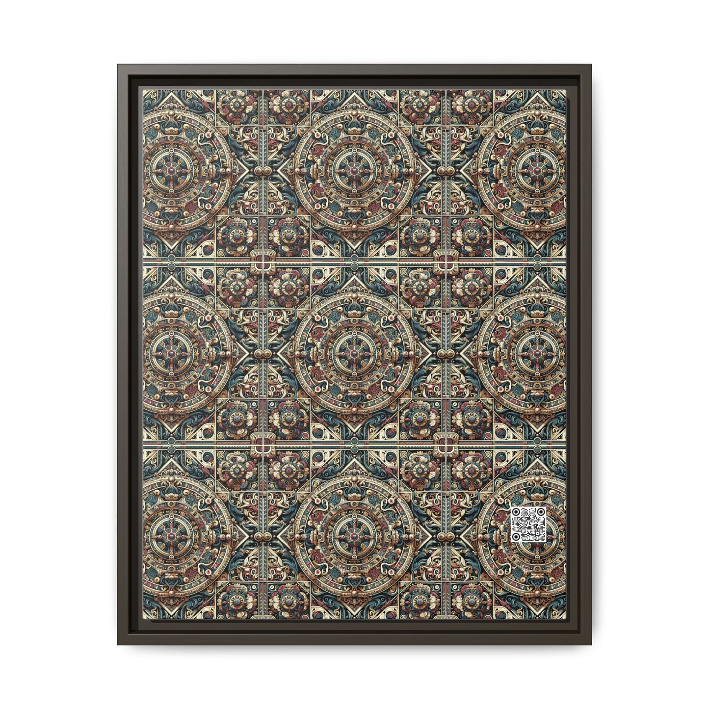 Urban Renaissance Historical Fusion With Street Edge Matte Canvas, Framed (multi-Color) - 8404 Design-57 A