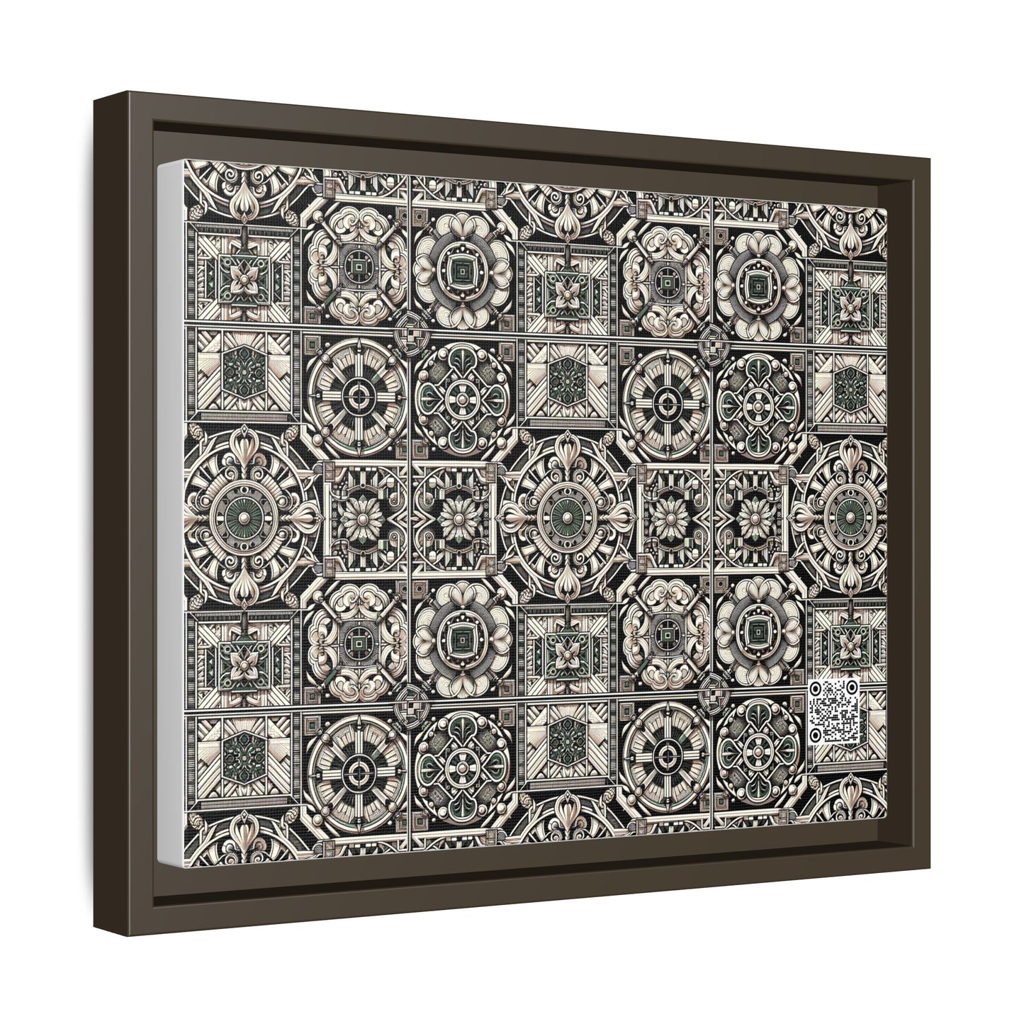 Cyber Garden Party Tech Garden Extravaganza Matte Canvas, Framed (multi-Color) - 8404 Design-45 A