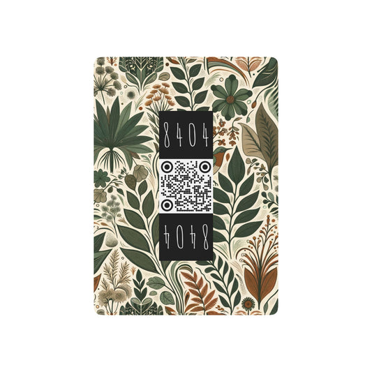 Urban Jungle Nature Meets Streetwear Poker Playing Cards - 8404 Design-61 B