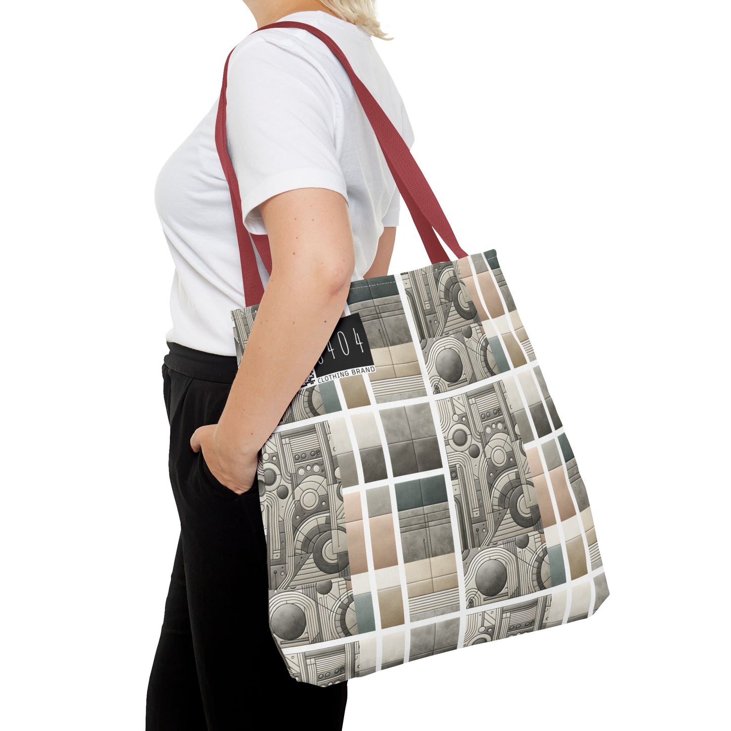 Tech Utility Chic Tech-Forward Minimalist Tote Bag - 8404 Design-59