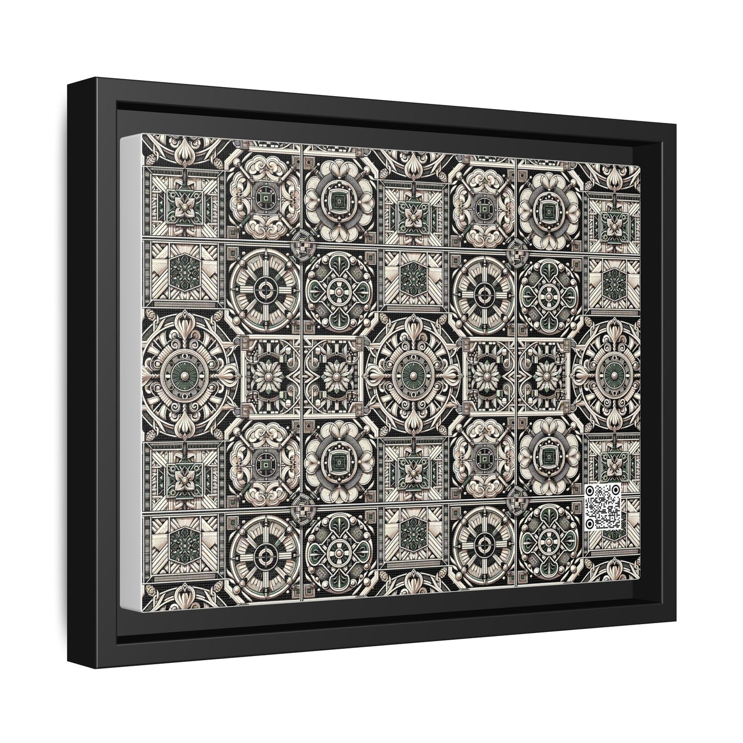 Cyber Garden Party Tech Garden Extravaganza Matte Canvas, Framed (multi-Color) - 8404 Design-45 A