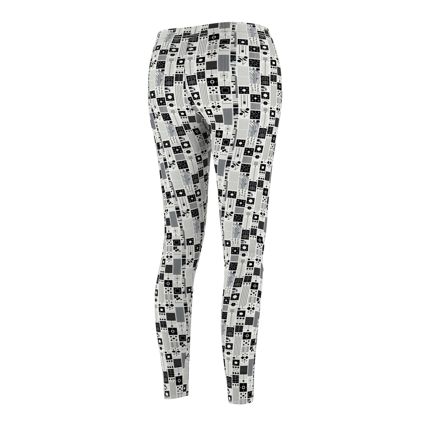 Digital Minimalism Minimalist Tech Women's Cut & Sew Casual Leggings - 8404 Design-54
