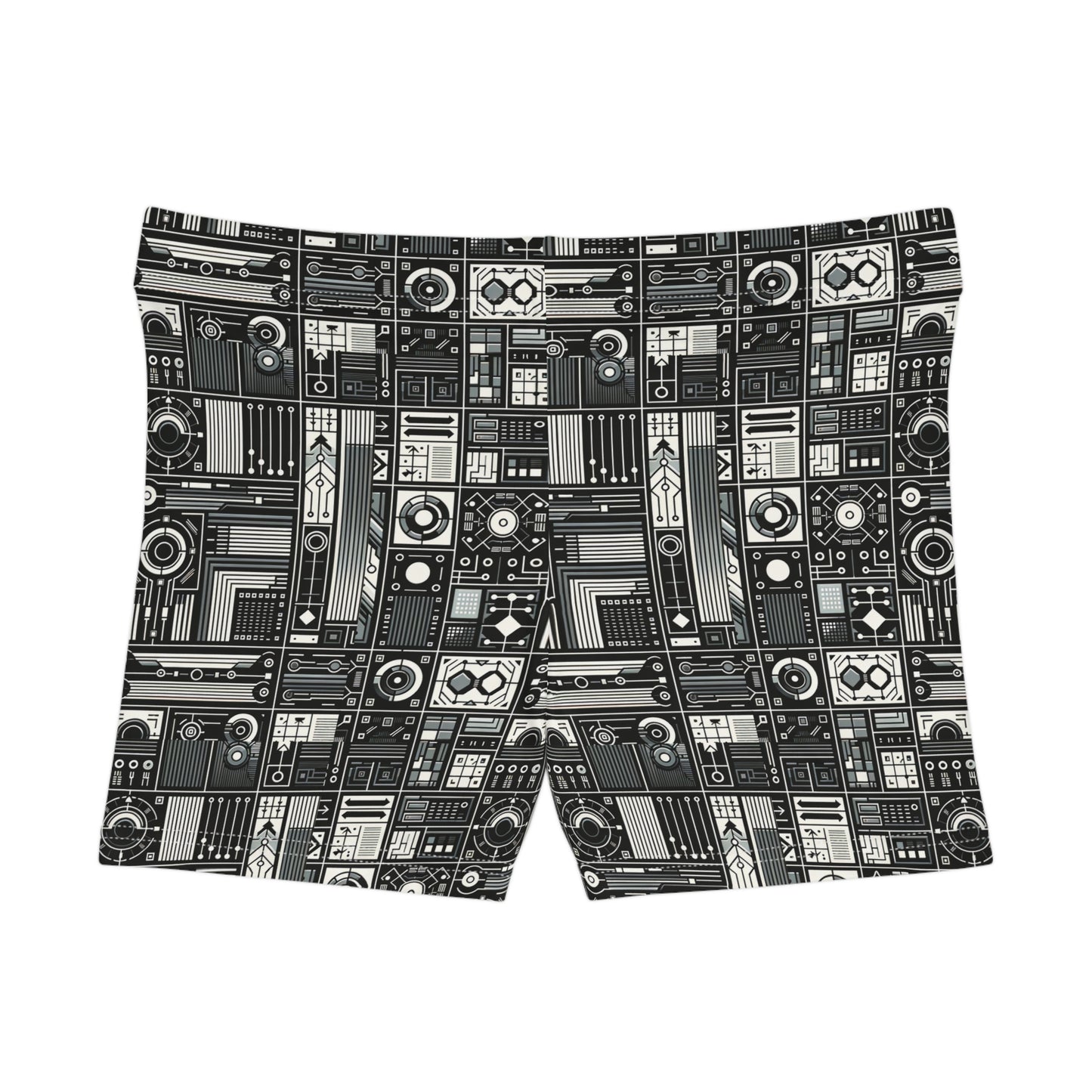 Digital Minimalism Minimalist Tech Women's Shorts - 8404 Design-62