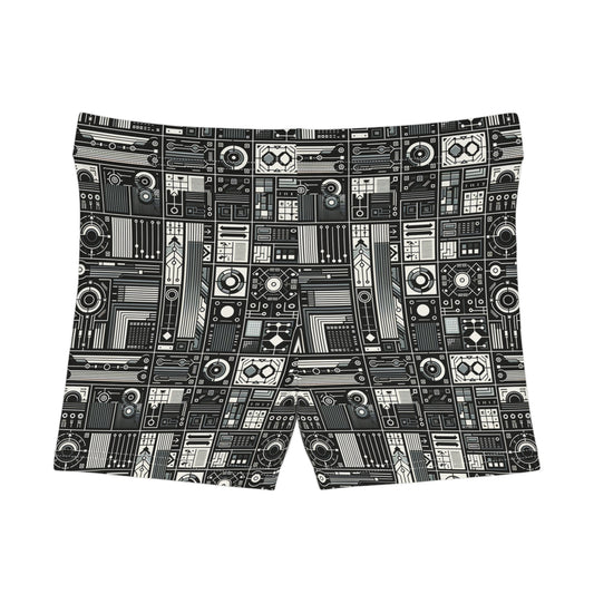 Digital Minimalism Minimalist Tech Women's Shorts - 8404 Design-62