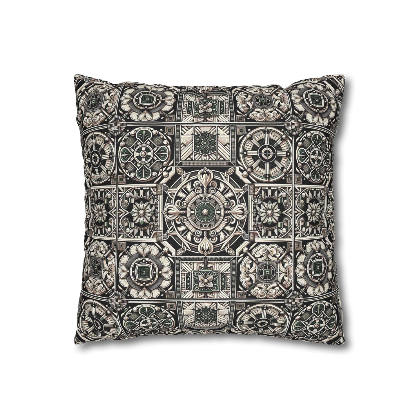 Cyber Garden Party Tech Garden Extravaganza Spun Polyester Square Pillowcase - 8404 Design-45