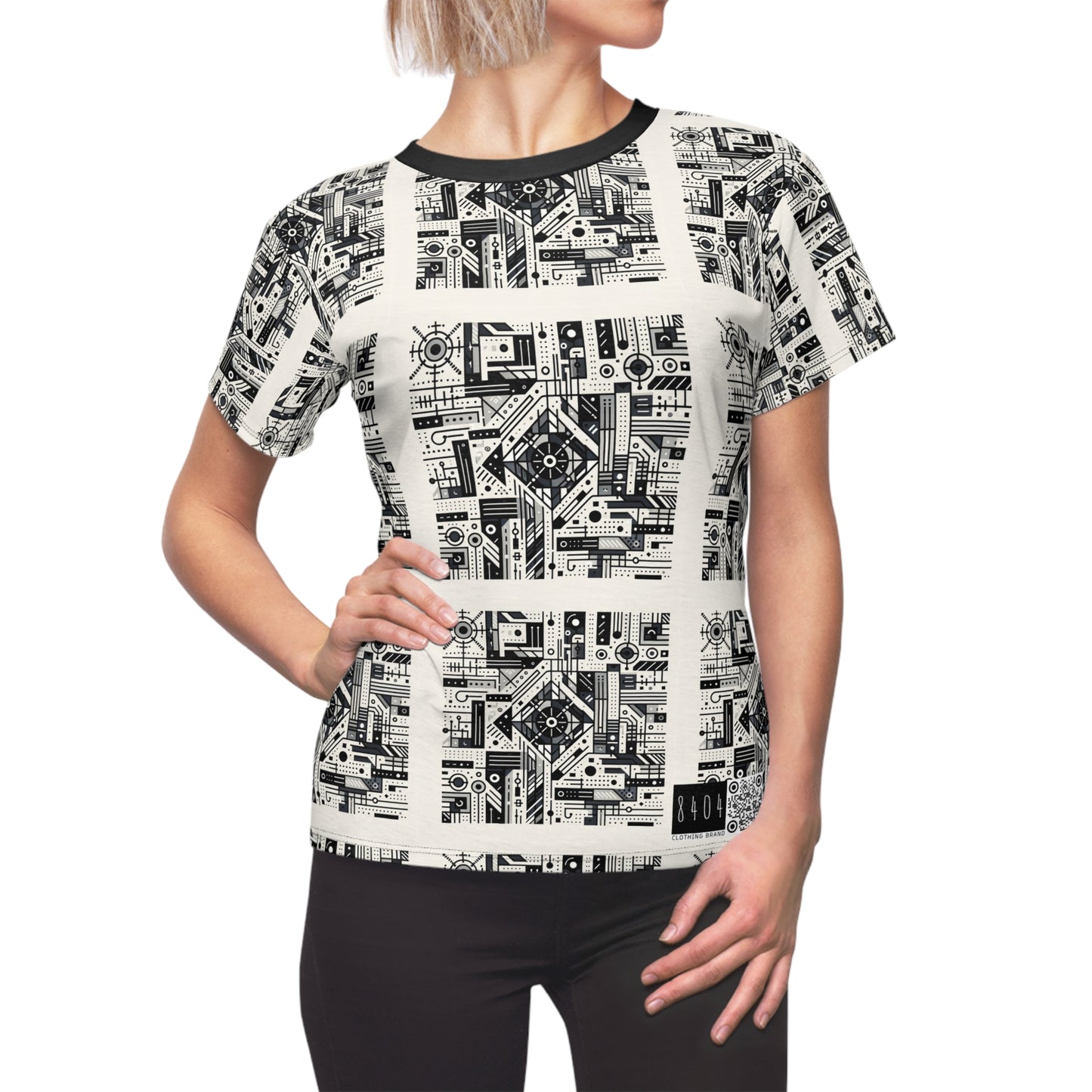 Digital Minimalism Minimalist Tech Women's Cut & Sew Tee - 8404 Design-47