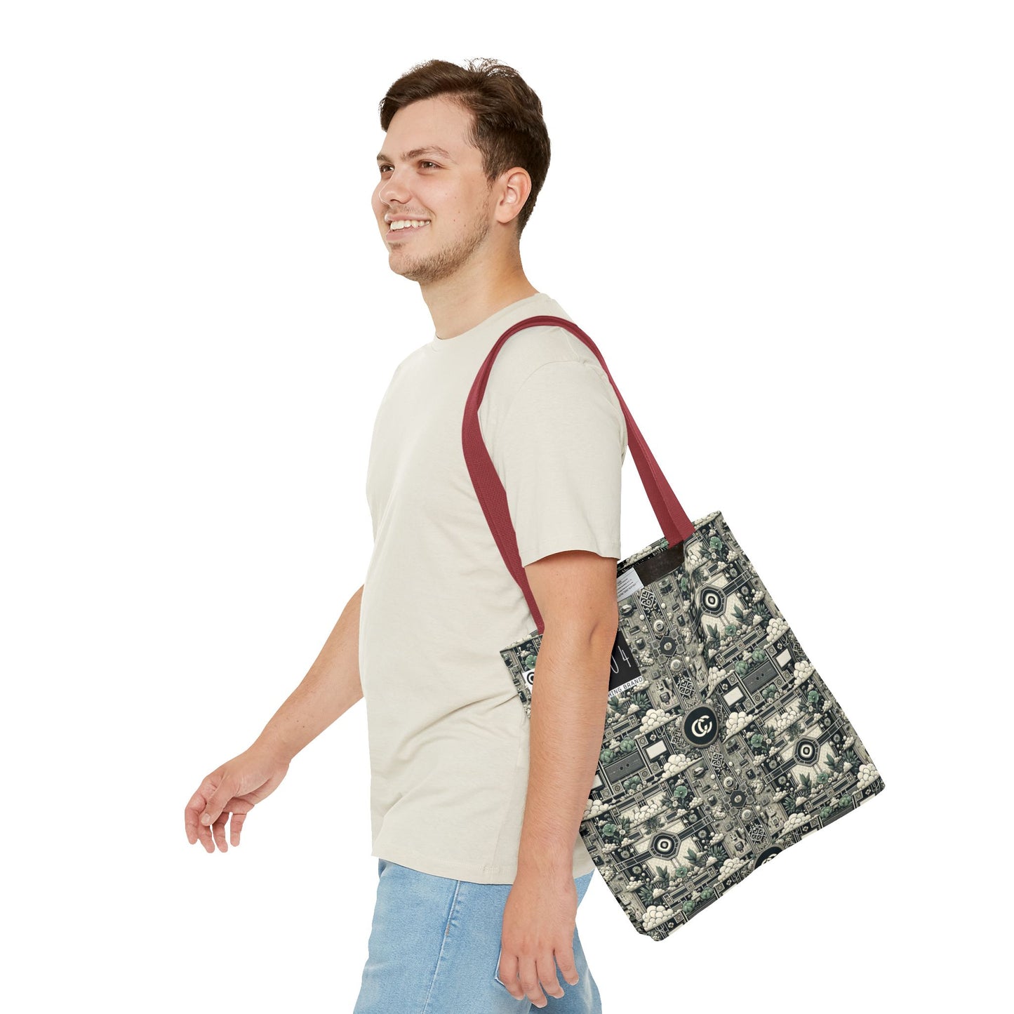 Cyber Garden Party Tech Garden Extravaganza Tote Bag - 8404 Design-54