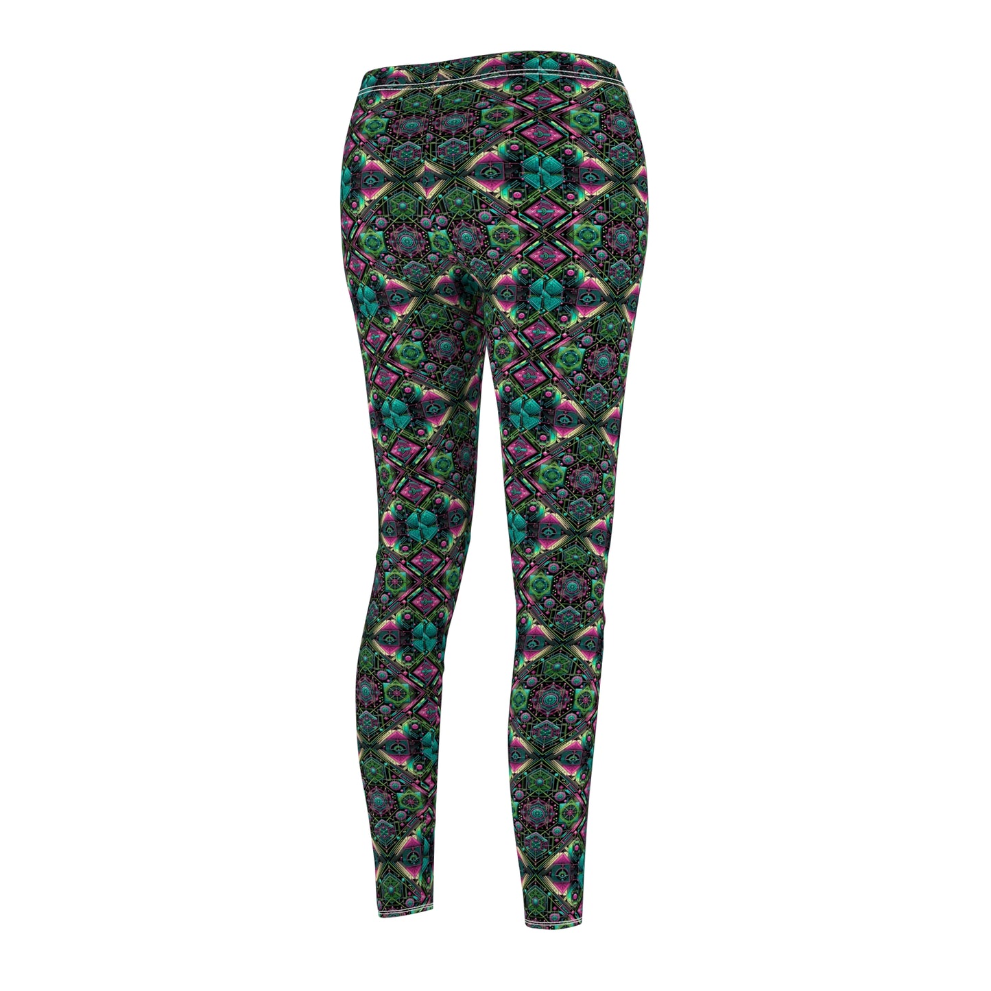 Tech-Infused Graphics Tech-Forward Streetwear Women's Cut & Sew Casual Leggings - 8404 Design-45