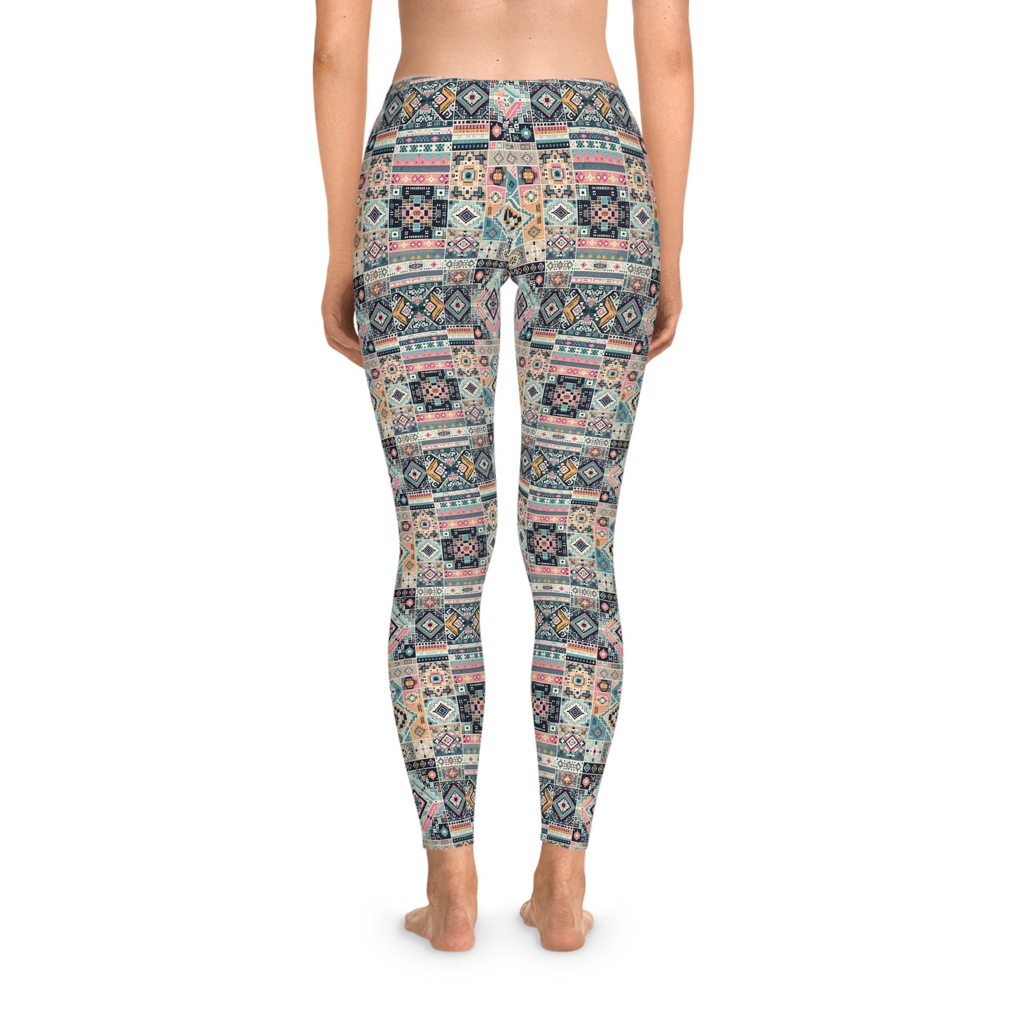 Digital Artisanal Fusion Digital Artisanal Stretch Leggings - 8404 Design-55