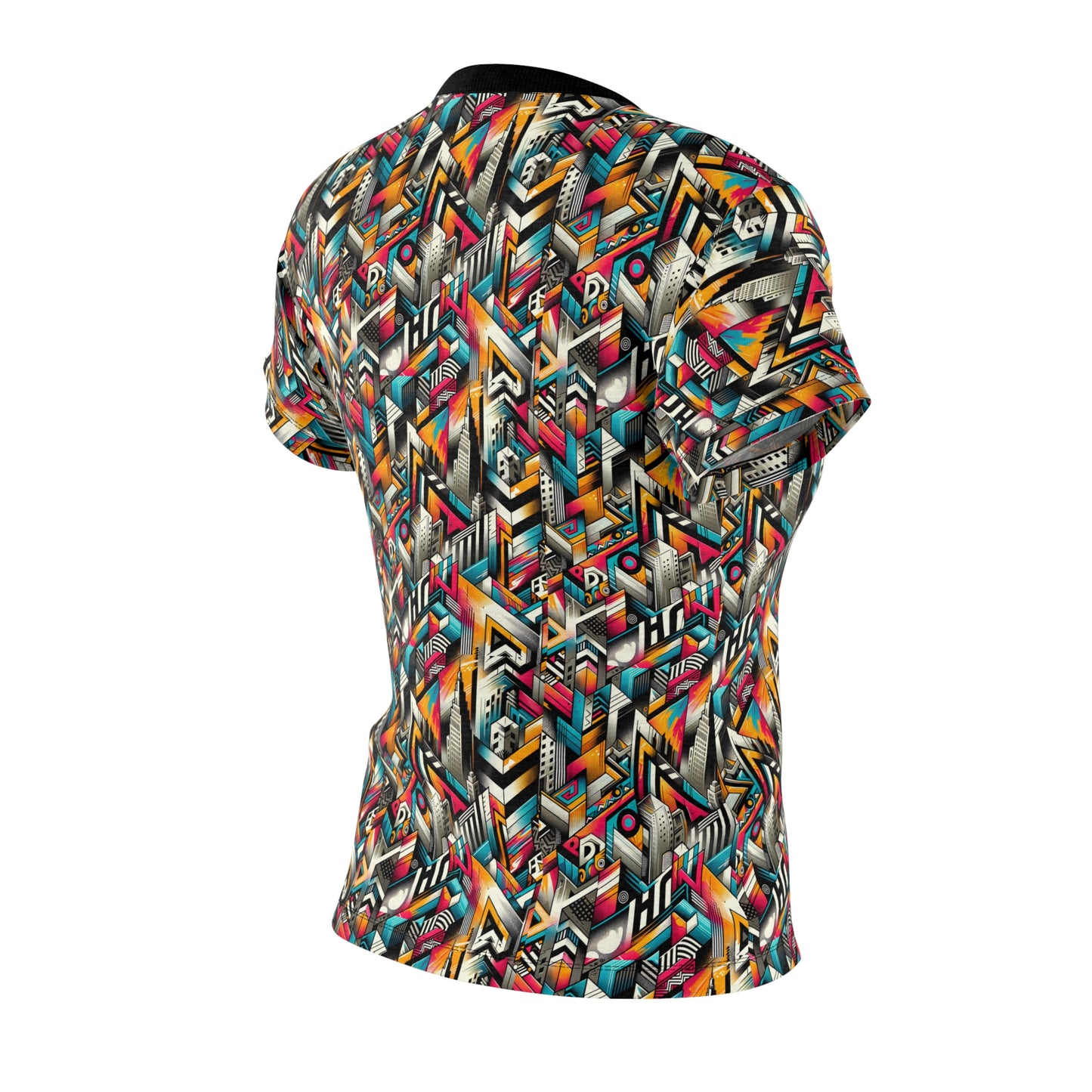 Graffiti Revival Urban Street Art Women's Cut & Sew Tee - 8404 Design-62