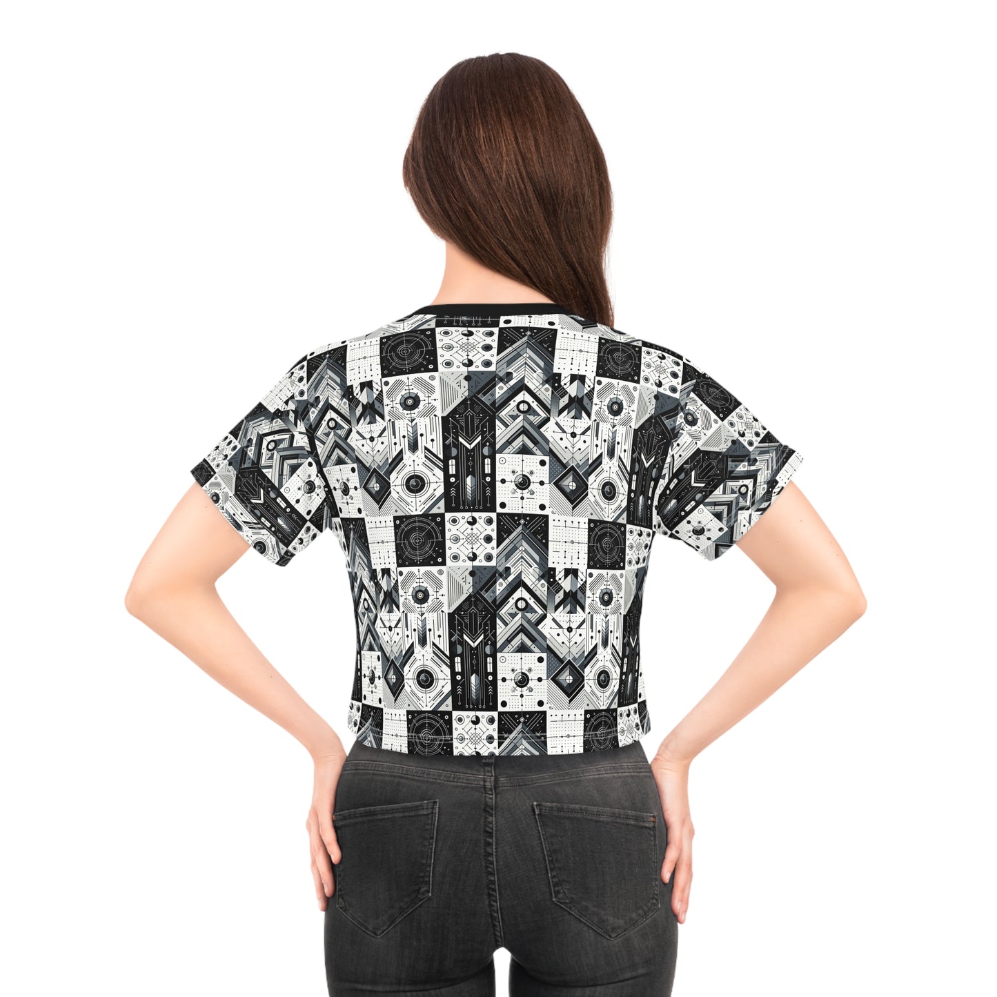 Digital Minimalism Minimalist Tech Crop Tee - 8404 Design-50
