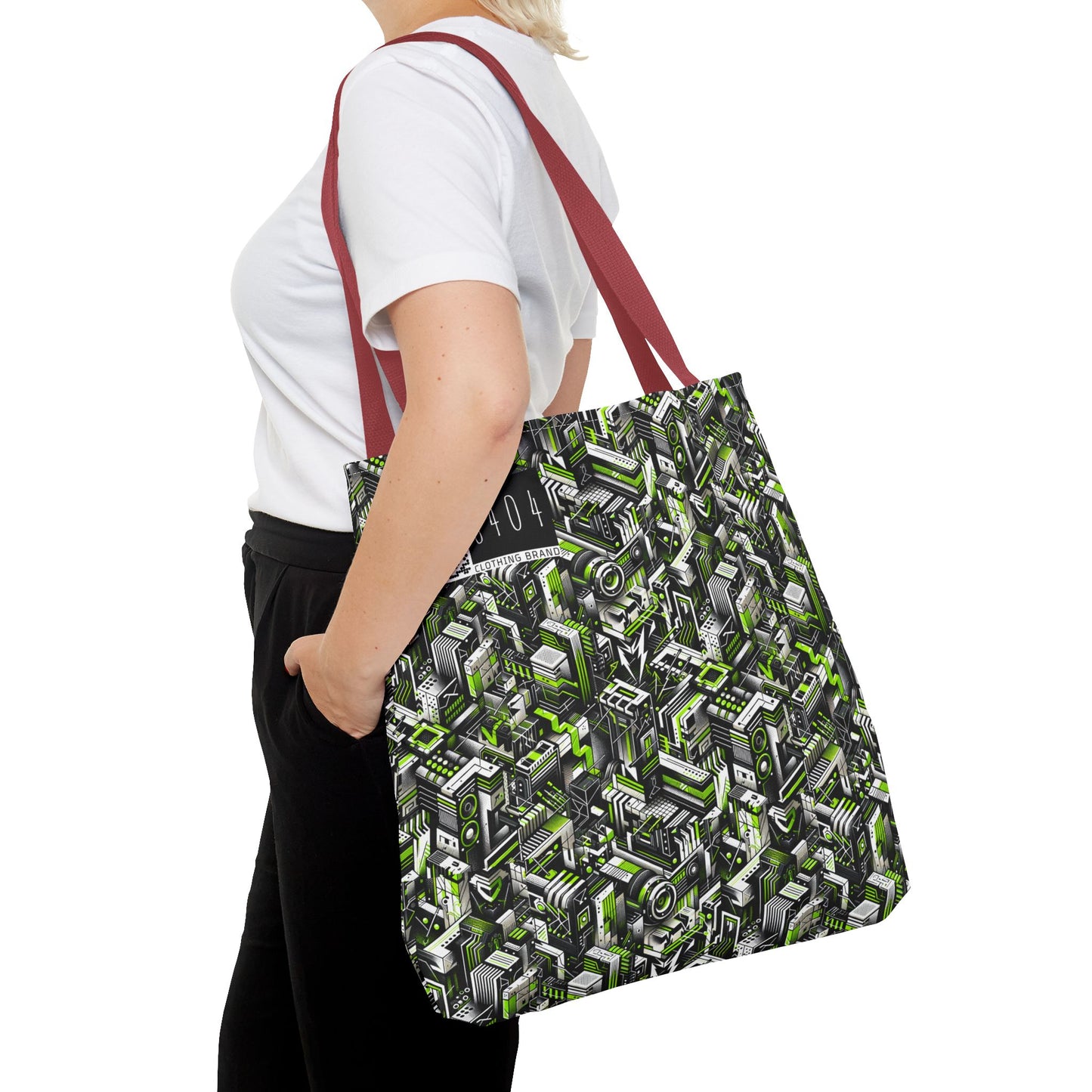 Graffiti Tech Fusion Bold Streetwear Fusion Tote Bag - 8404 Design-53