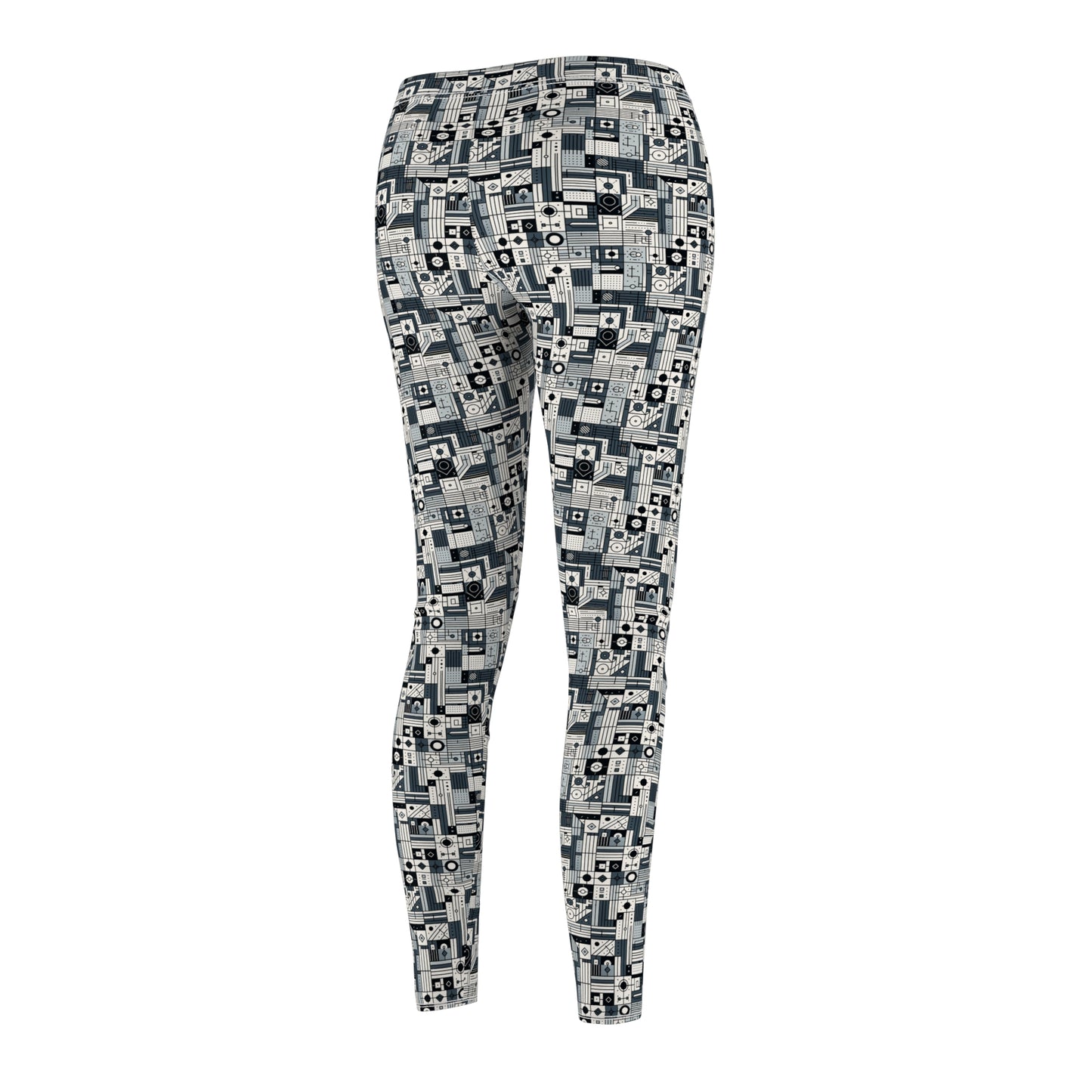Digital Minimalism Minimalist Tech Women's Cut & Sew Casual Leggings - 8404 Design-49