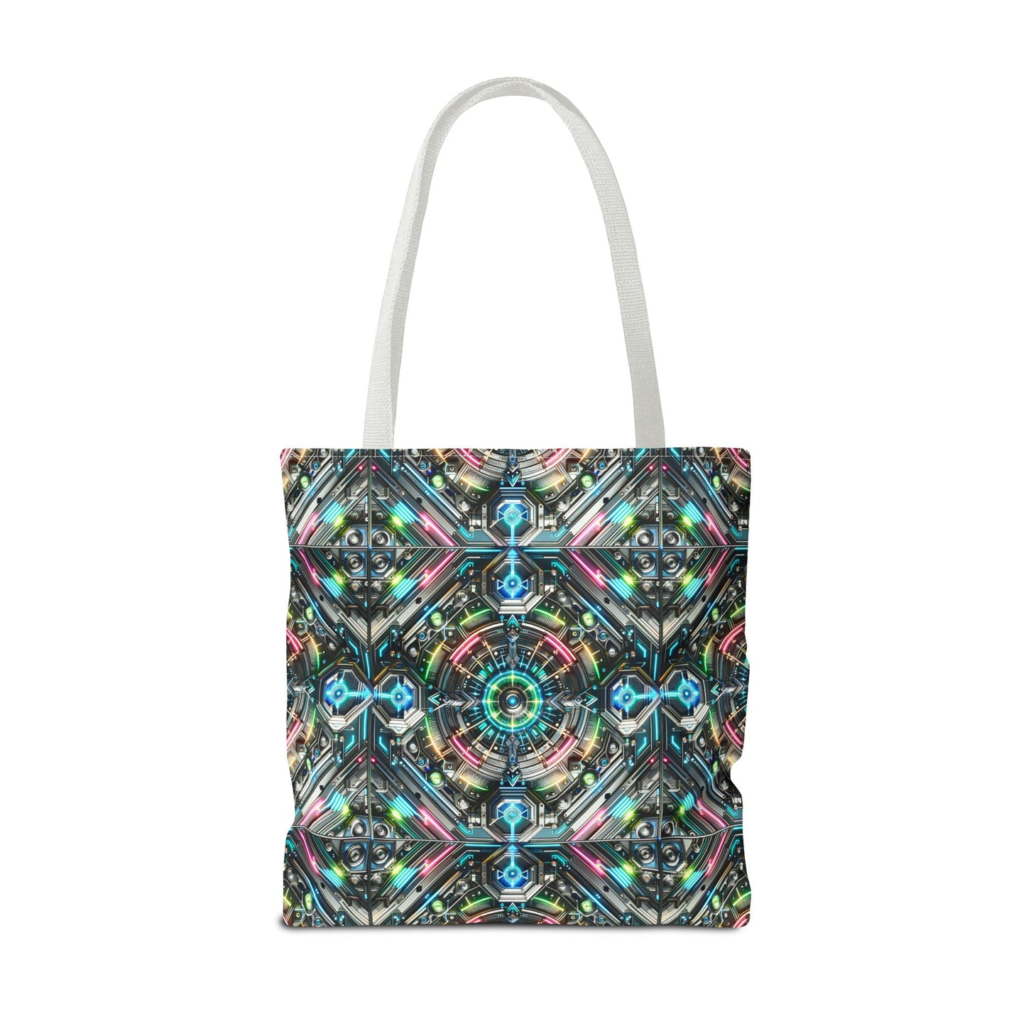 Tech-Infused Futurism Futuristic Tech Tote Bag - 8404 Design-53