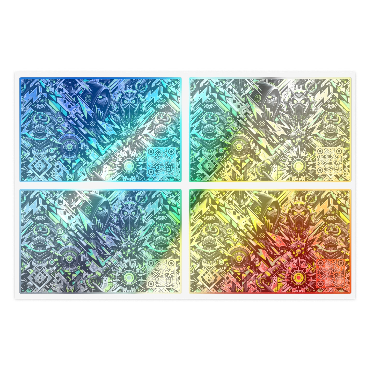 Graffiti Tech Fusion Bold Streetwear Fusion Sticker Sheets - 8404 Design-50