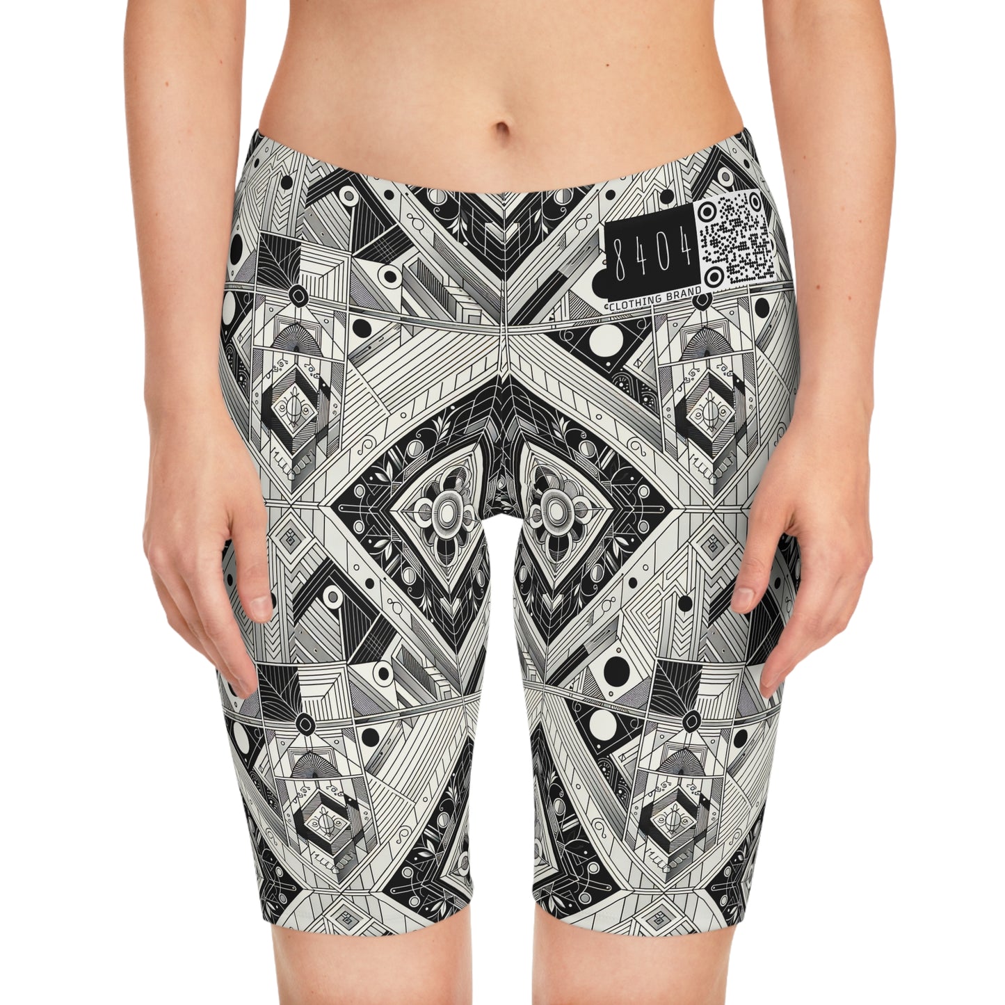 Tech Minimalism Minimalist Tech Women's Bike Shorts - 8404 Design-54