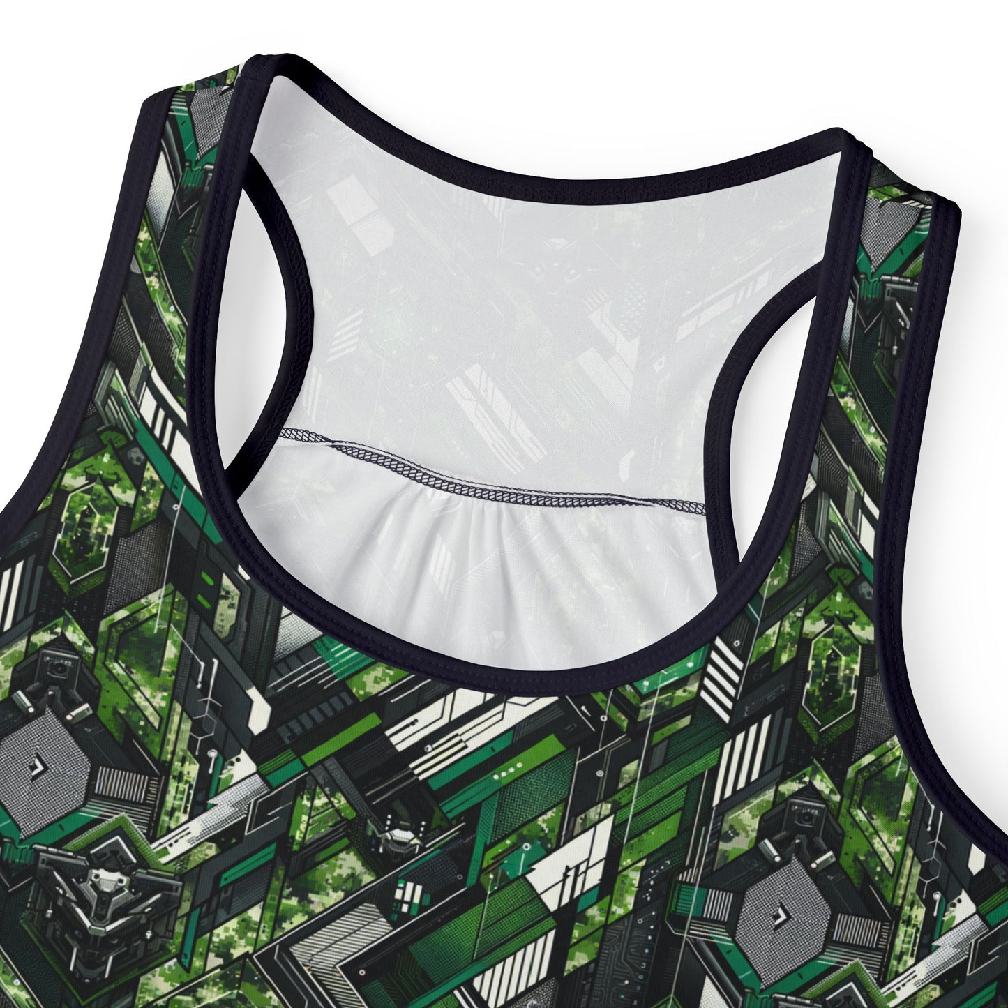 Tech Camo Fusion Tech-Forward Streetwear With a Futuristic Edge Women's Tank Top - 8404 Design-58