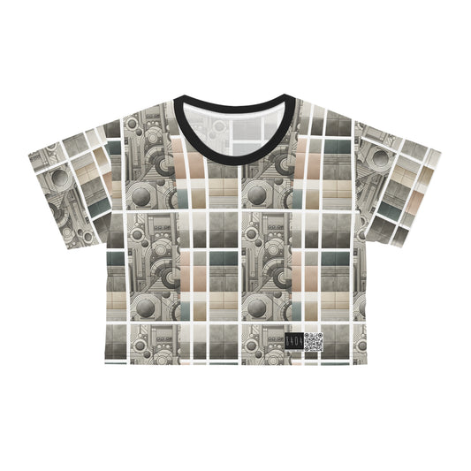 Tech Utility Chic Tech-Forward Minimalist Crop Tee - 8404 Design-59