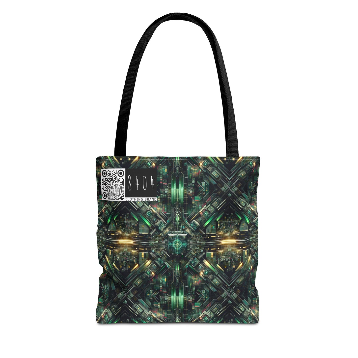 Tech Noir Graphics Tech-Inspired Streetwear Tote Bag - 8404 Design-56