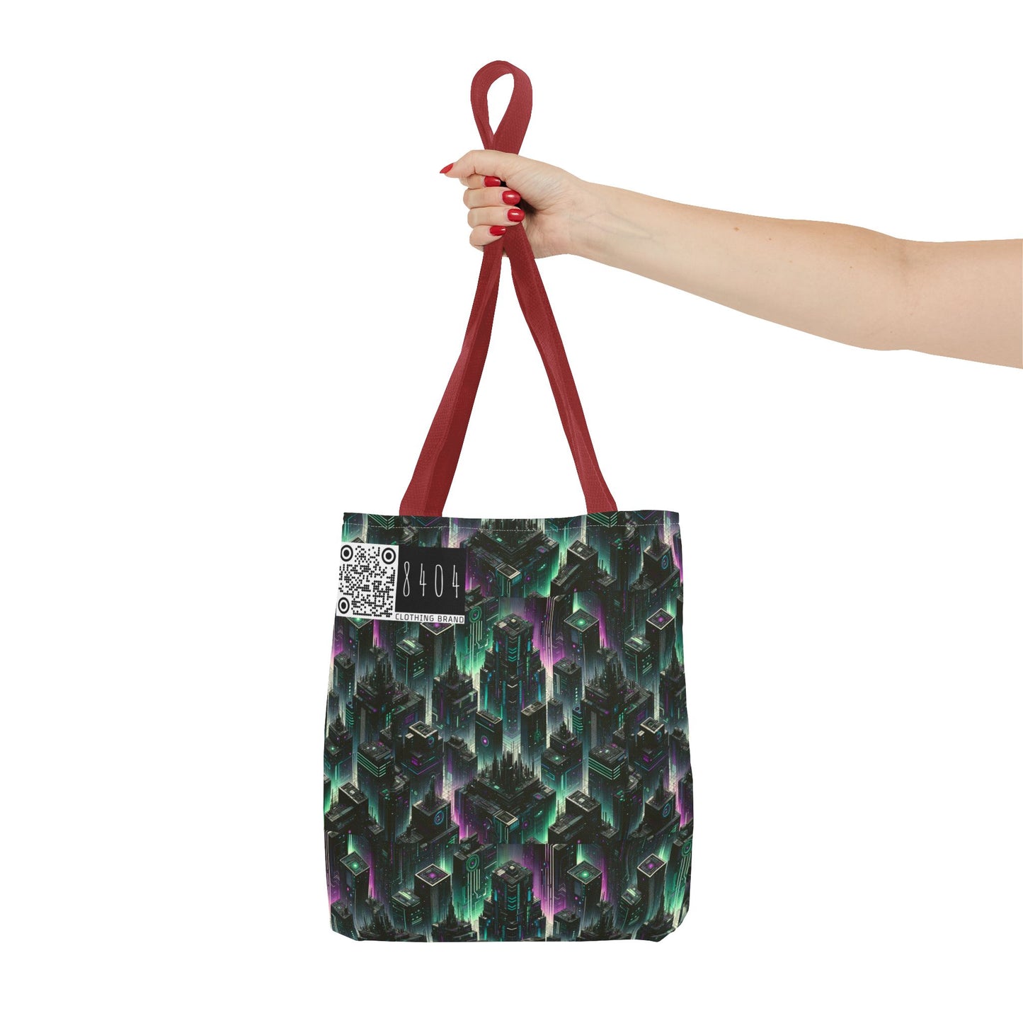 Tech Noir Aesthetics Tech-Forward Urban Dystopia Tote Bag - 8404 Design-44