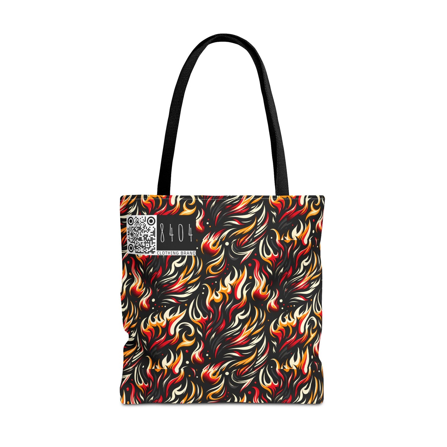 Fire & Flames Bold Streetwear Statement Tote Bag - 8404 Design-60