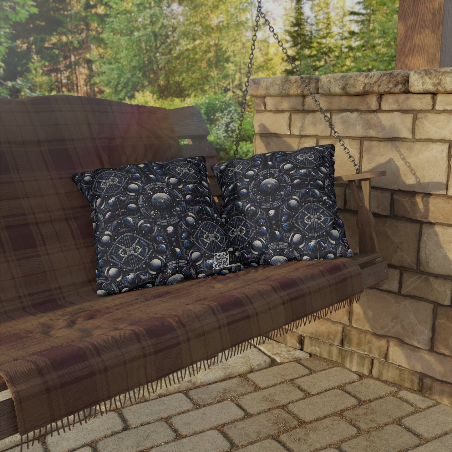 Tech Astronaut Tech-Forward Streetwear Meets Space Exploration Outdoor Pillow - 8404 Design-46