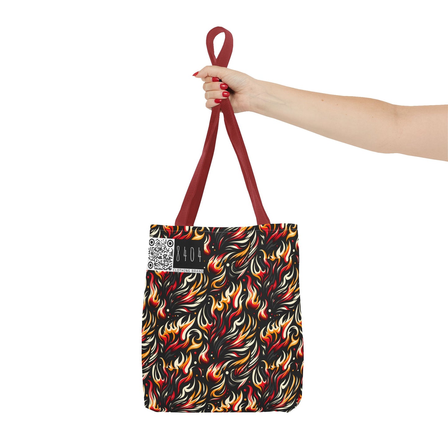 Fire & Flames Bold Streetwear Statement Tote Bag - 8404 Design-60