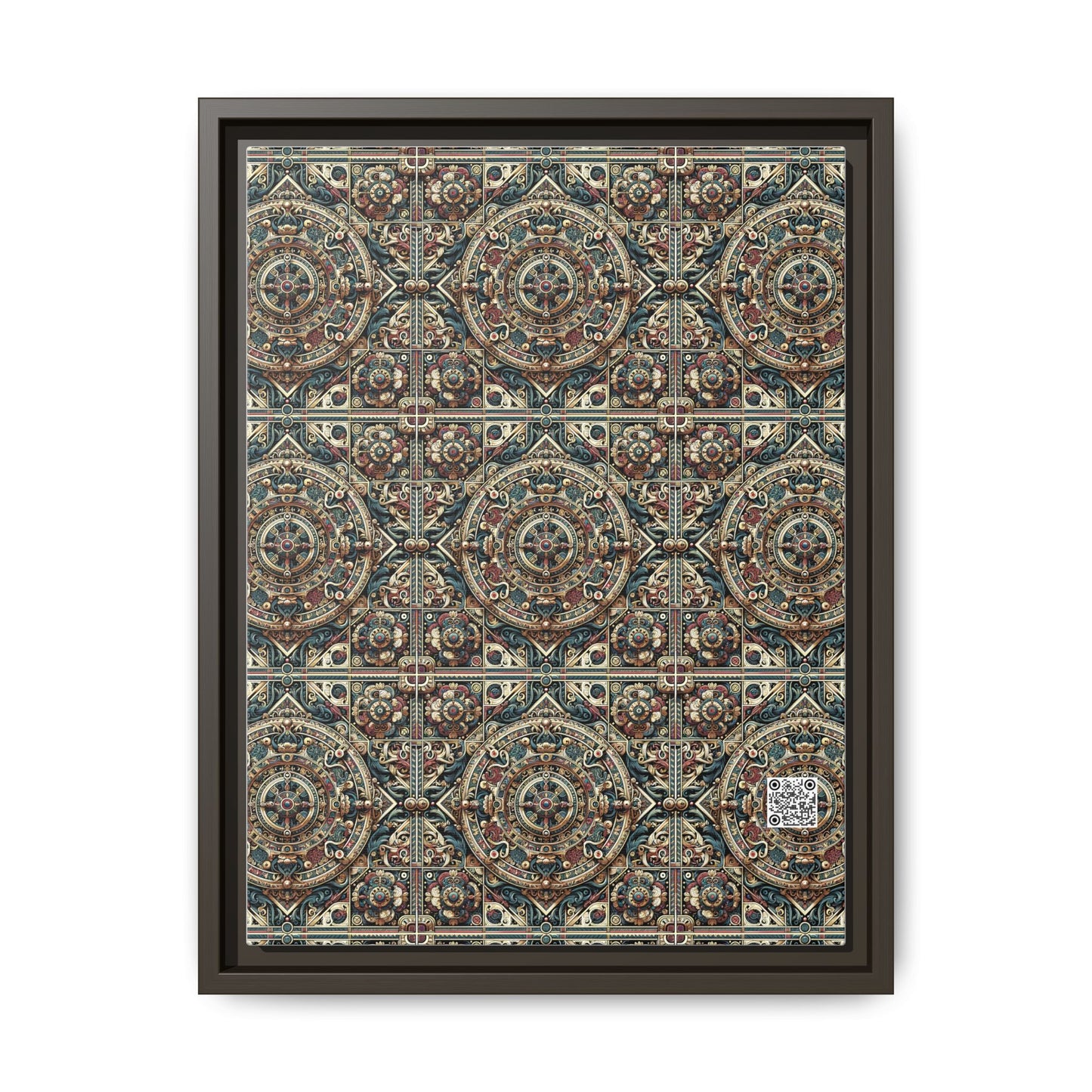 Urban Renaissance Historical Fusion With Street Edge Matte Canvas, Framed (multi-Color) - 8404 Design-57 A