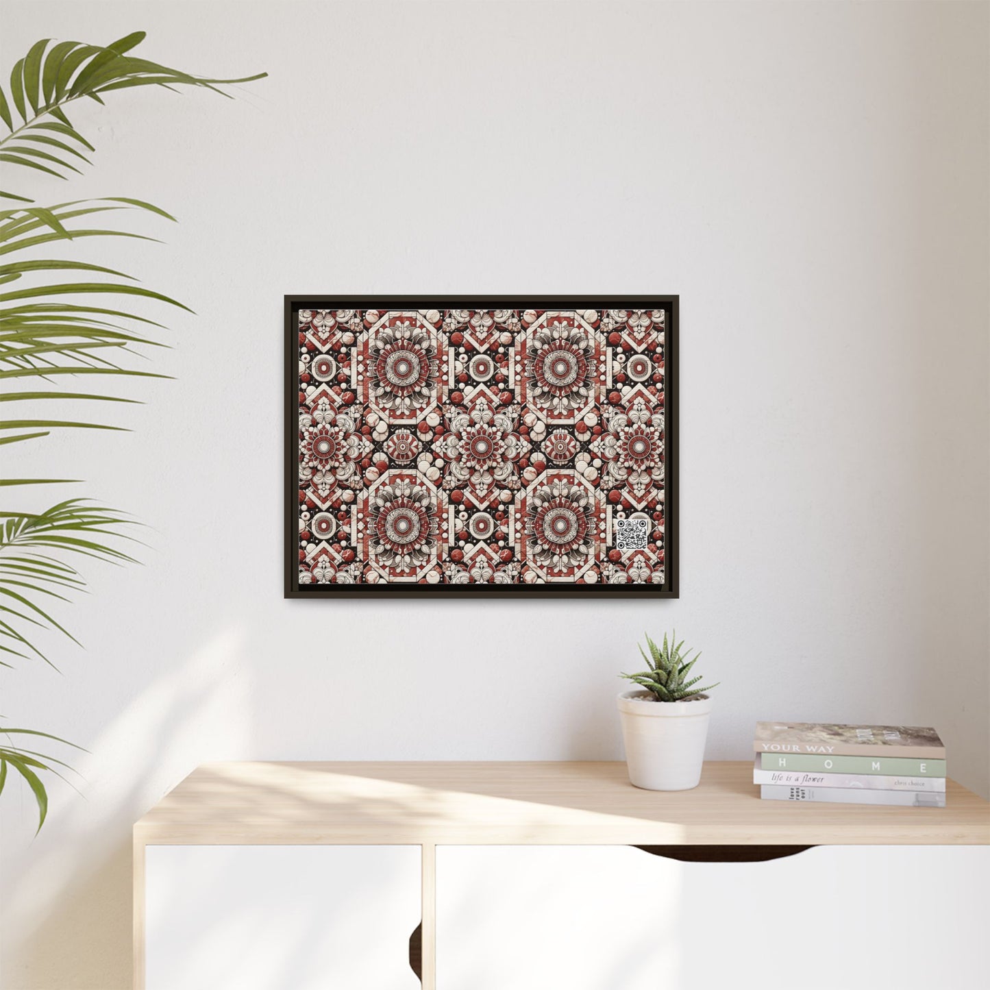 Neo Jomon Sculptural Aesthetics Artisanal Streetwear Matte Canvas, Framed (multi-Color) - 8404 Design-55 A