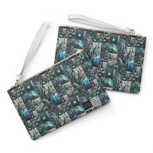 Tech-Infused Futurism Sleek Tech Edge Clutch Bag - 8404 Design-48