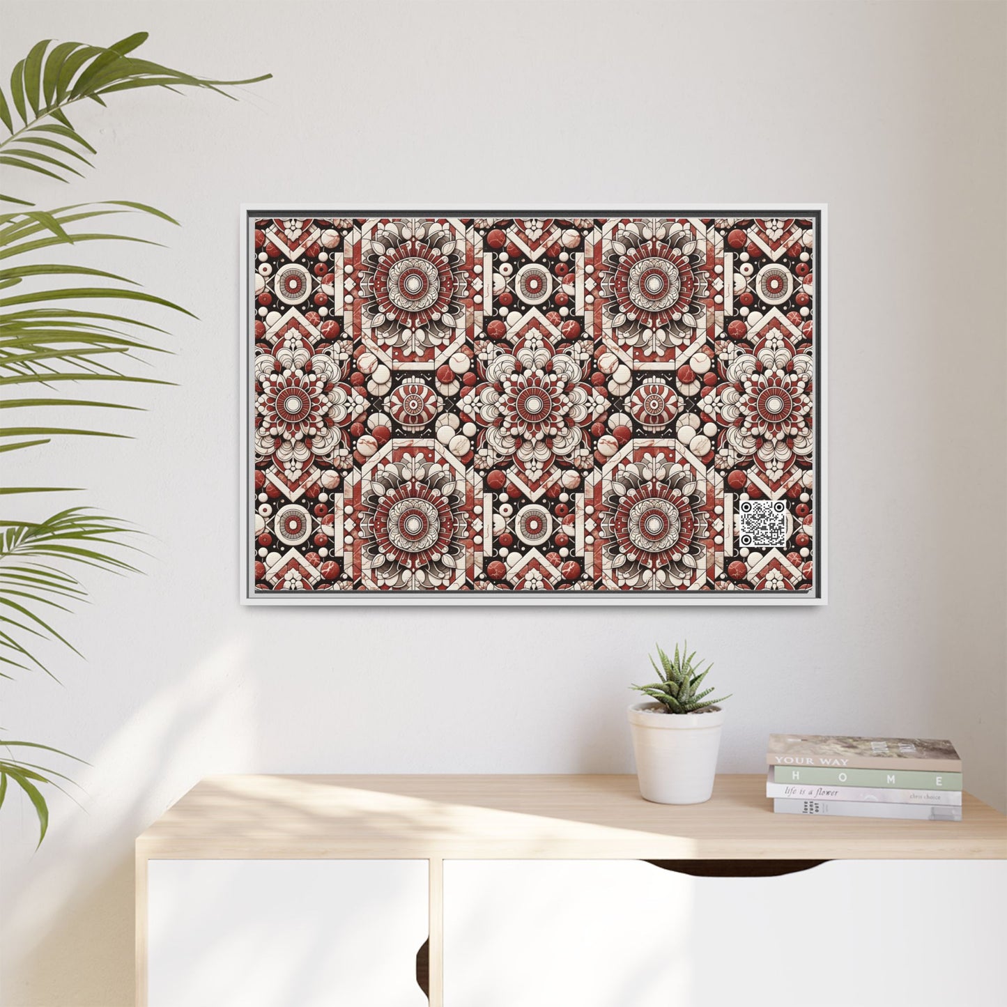Neo Jomon Sculptural Aesthetics Artisanal Streetwear Matte Canvas, Framed (multi-Color) - 8404 Design-55 A