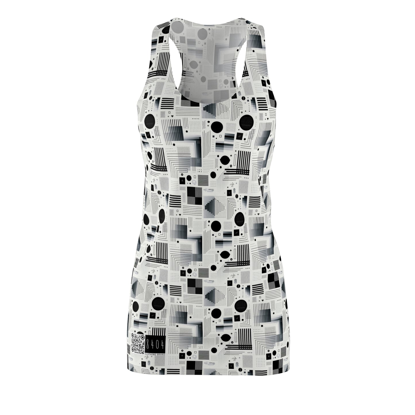 Digital Minimalism Minimalist Tech Women's Cut & Sew Racerback Dress - 8404 Design-60