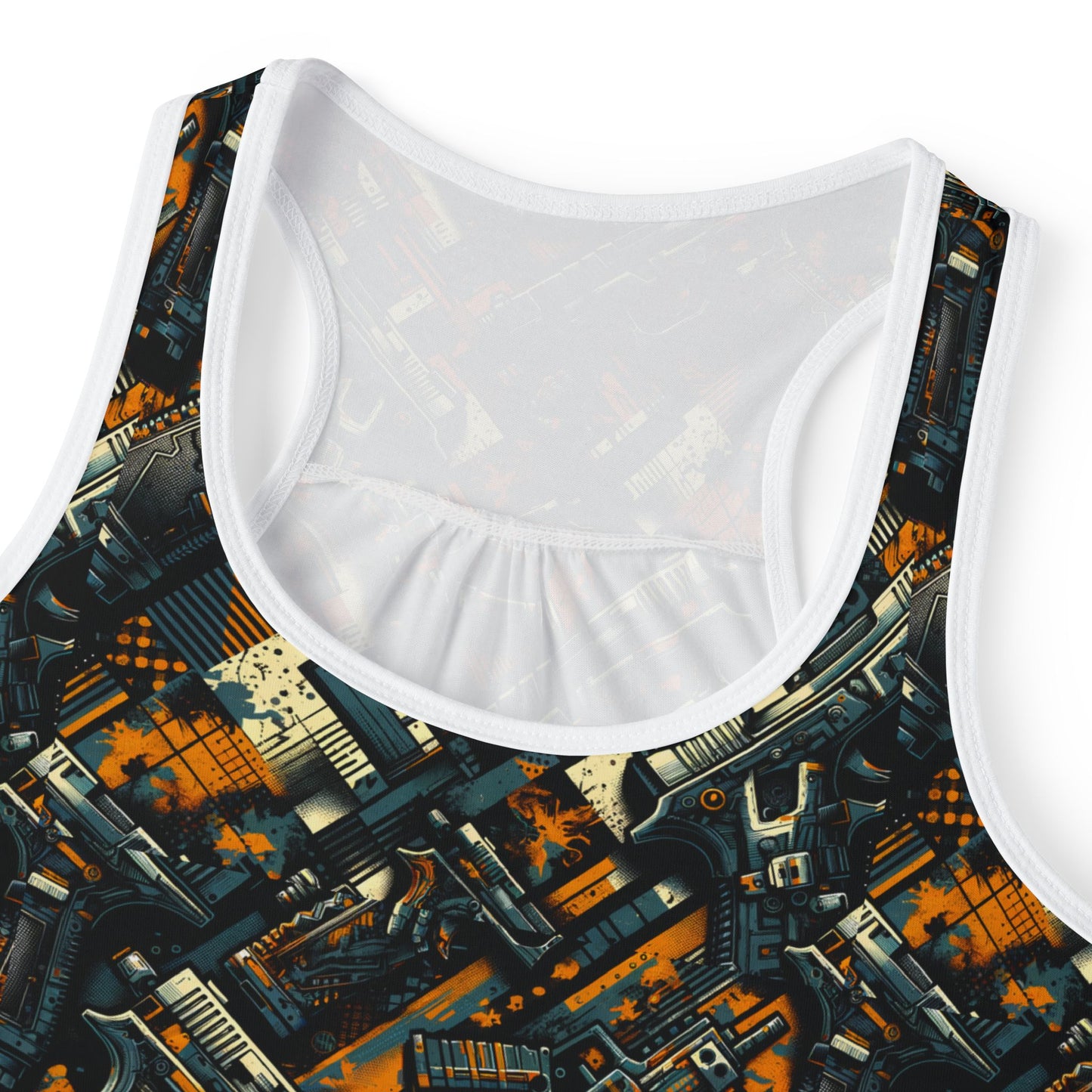 Digital Punk Futuristic Grunge Women's Tank Top - 8404 Design-47