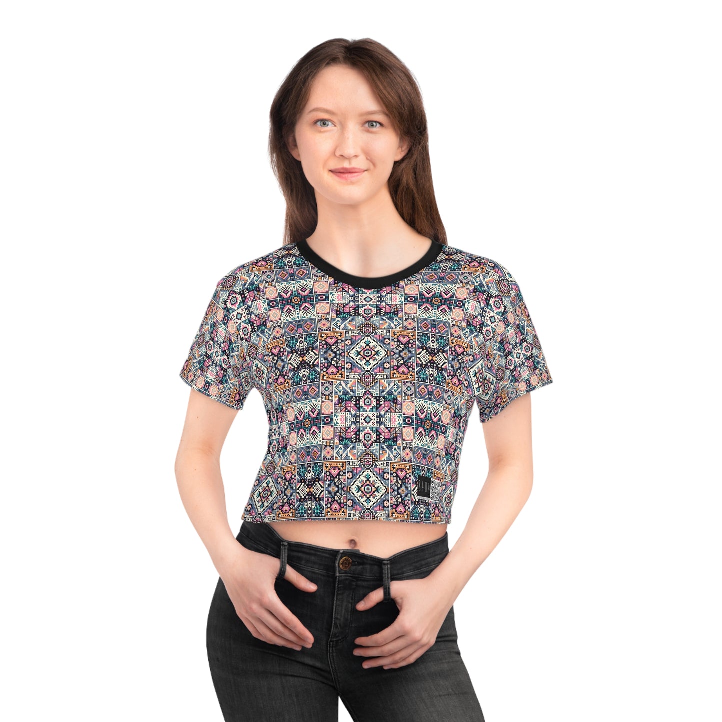 Digital Artisanal Fusion Digital Artisanal Crop Tee - 8404 Design-65
