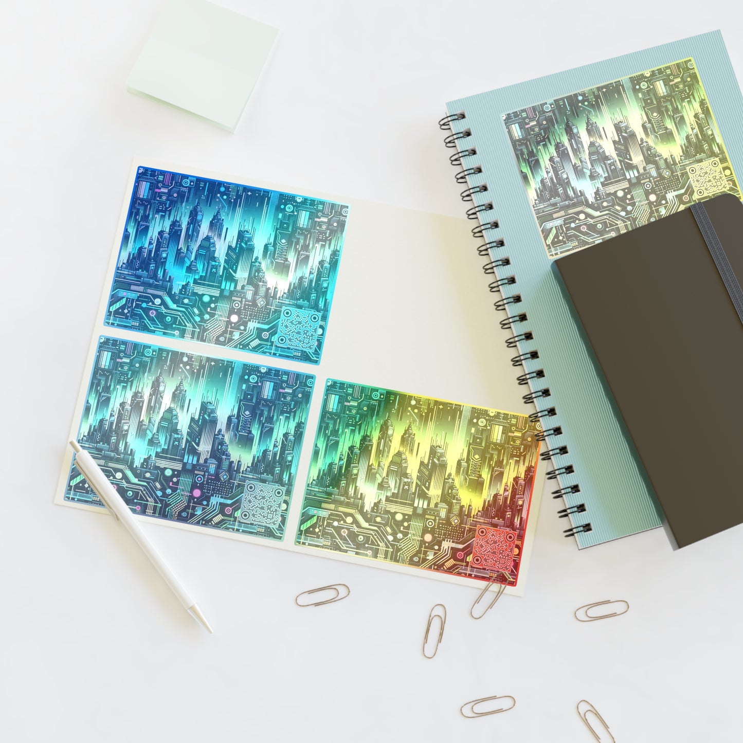 Cyber Punk Graphics Tech-Inspired Cyberpunk Sticker Sheets - 8404 Design-54