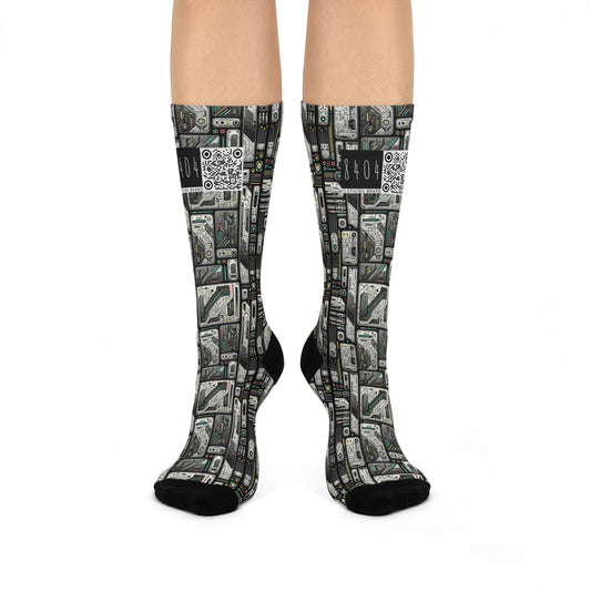 Tech Utility Gear Tech-Forward Minimalism Cushioned Crew Socks - 8404 Design-45