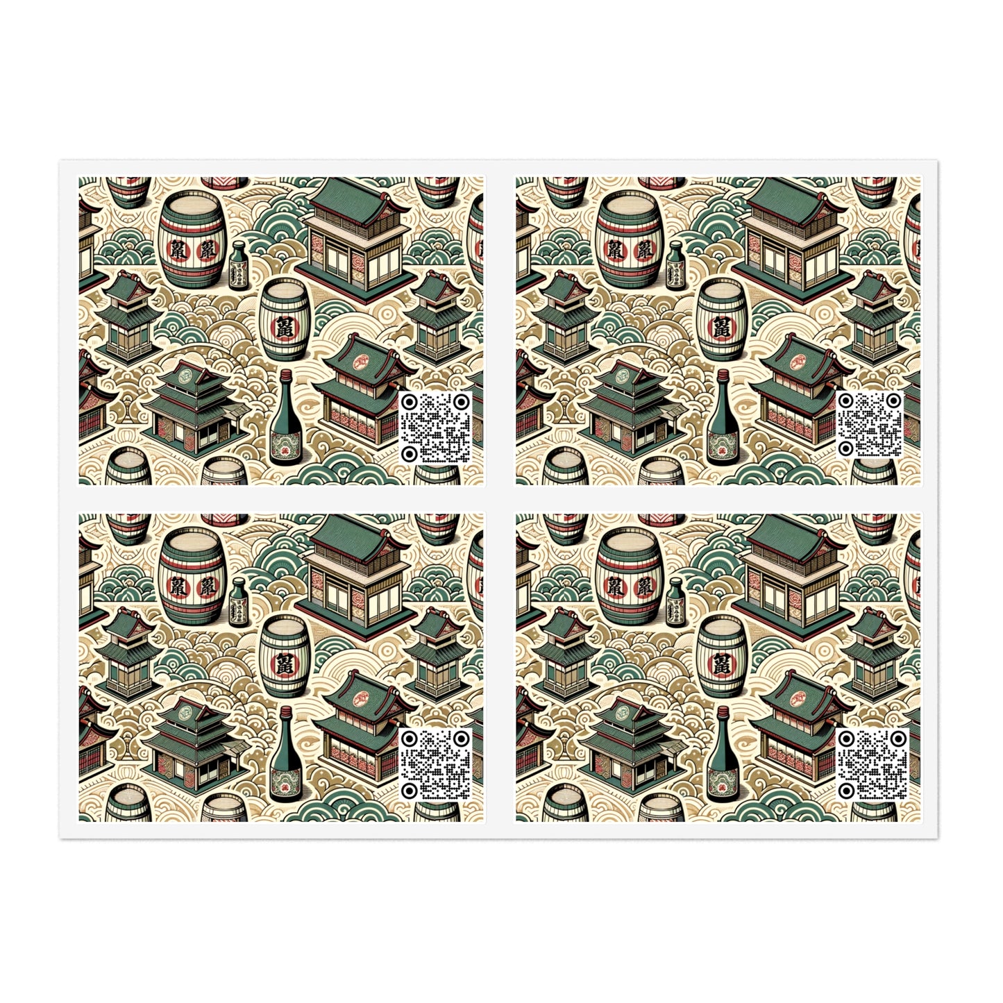 Cultural Artisanal Fusion Contemporary Cultural Elegance Sticker Sheets - 8404 Design-68