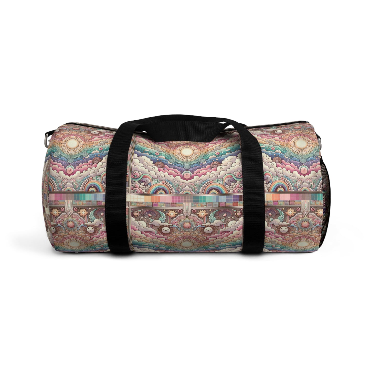 Digital Dreamland Whimsical and Nostalgic Streetwear With a Digital Twist Duffel Bag - 8404 Design-56