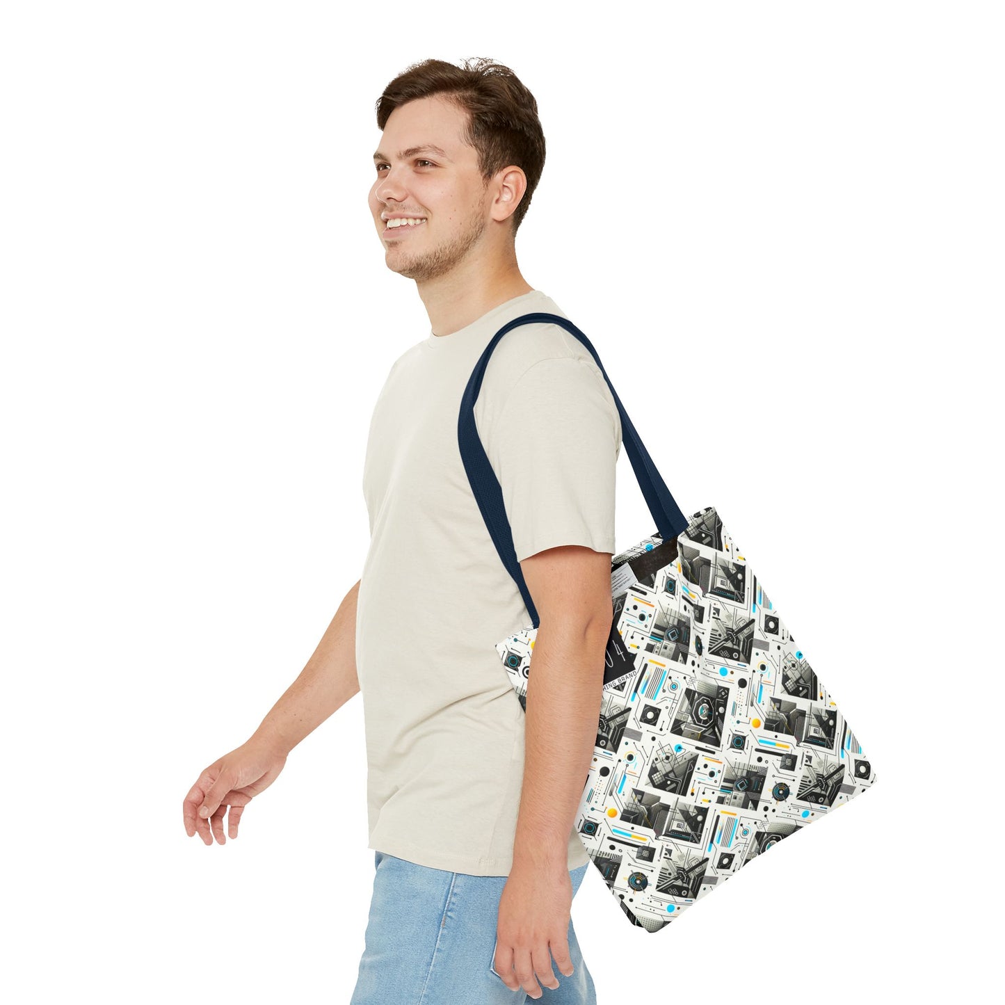 Tech Minimalism Minimalist Tech Tote Bag - 8404 Design-47